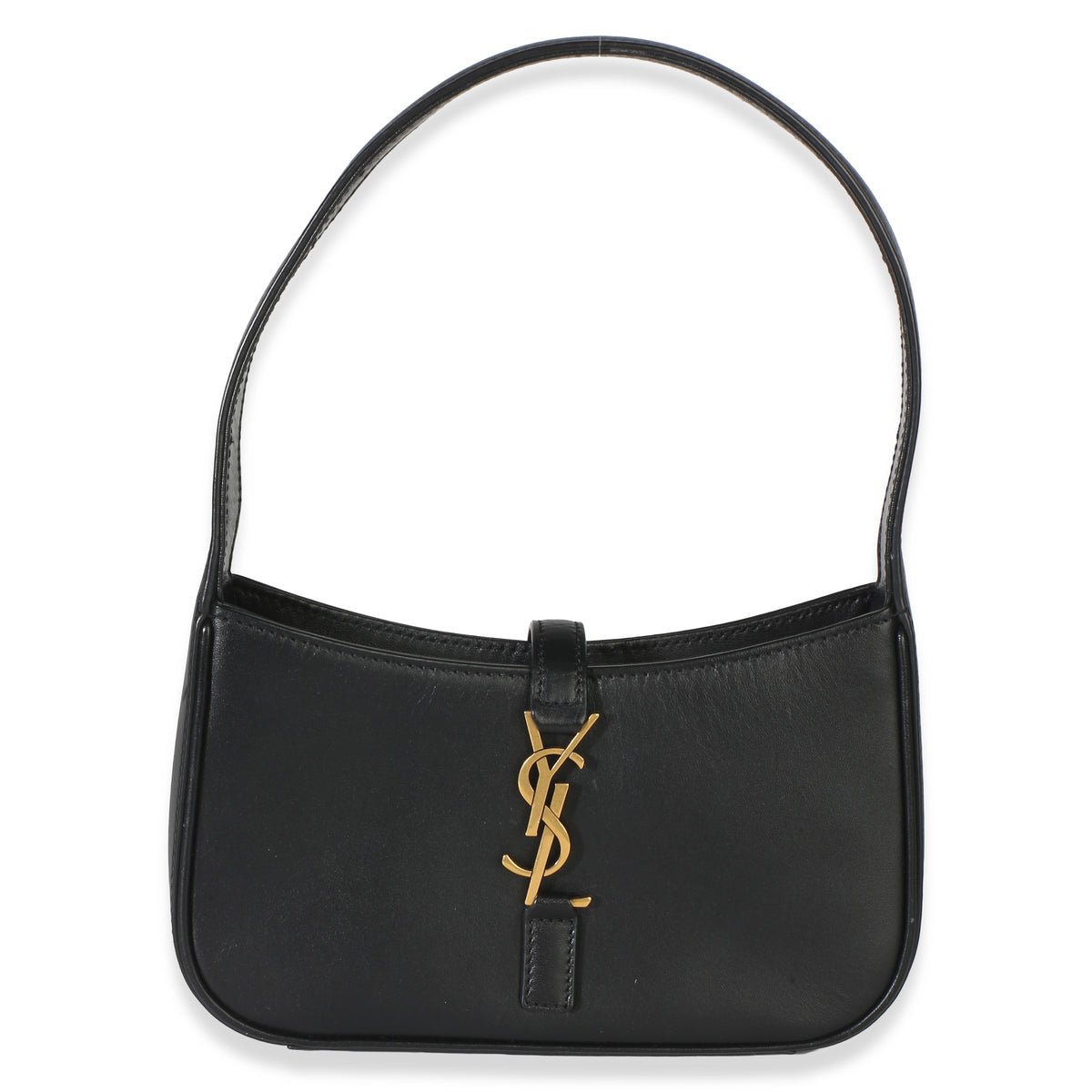 Black Smooth Calfskin Mini Le 5 a 7 Hobo