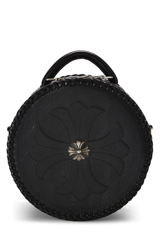 Black Leather Blue Moon Baby Shoulder Bag