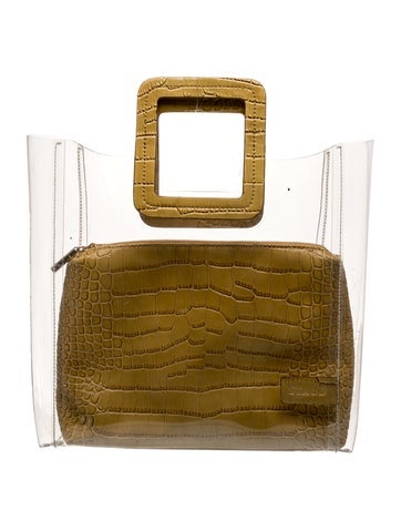 Embossed Leather Top Handle Bag