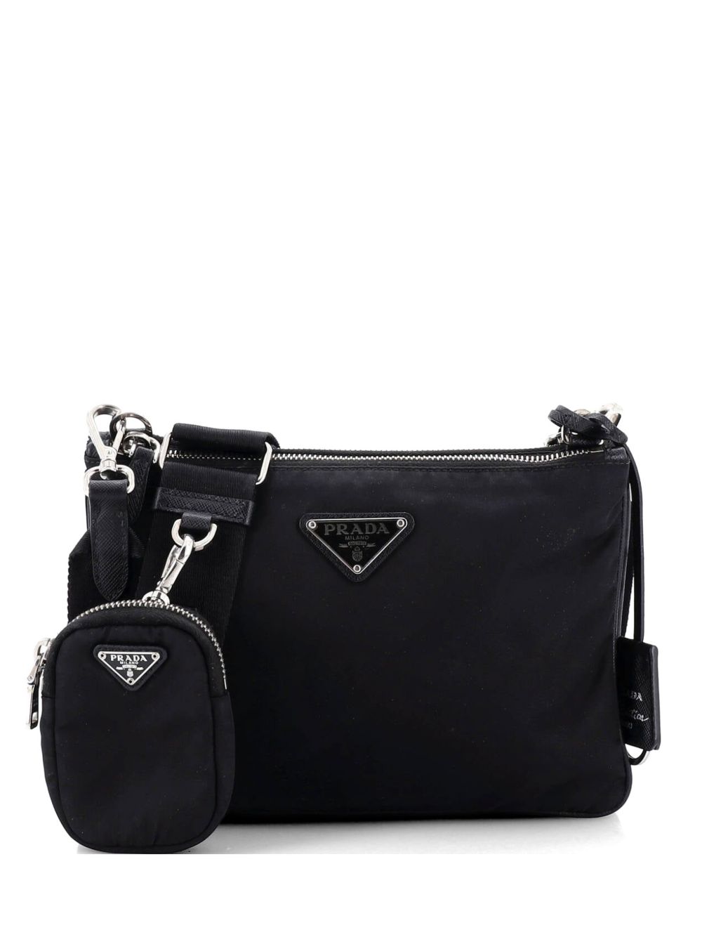 Re-Edition 2000 Double Zip Shoulder Bag Tessuto Small crossbody bag