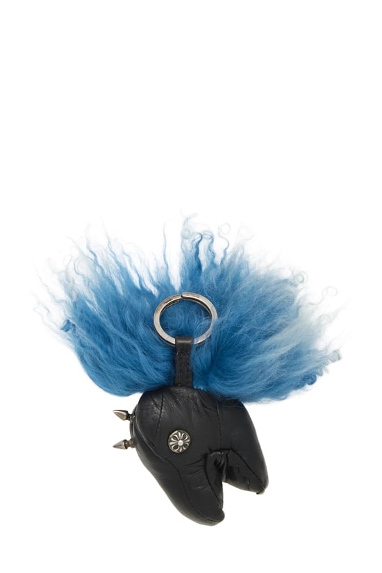 Chrome Hearts Black Leather Dinosaur Keychain