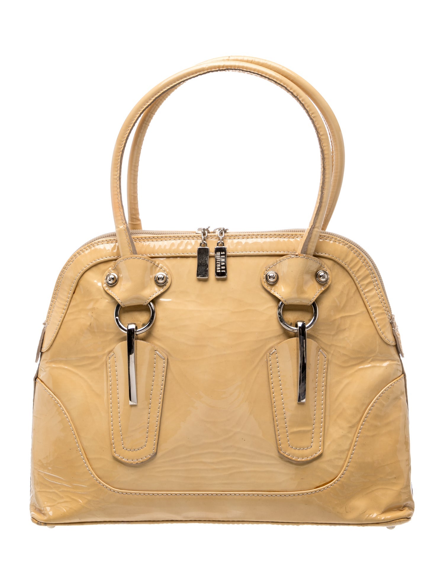 Patent Leather Top Handle Bag