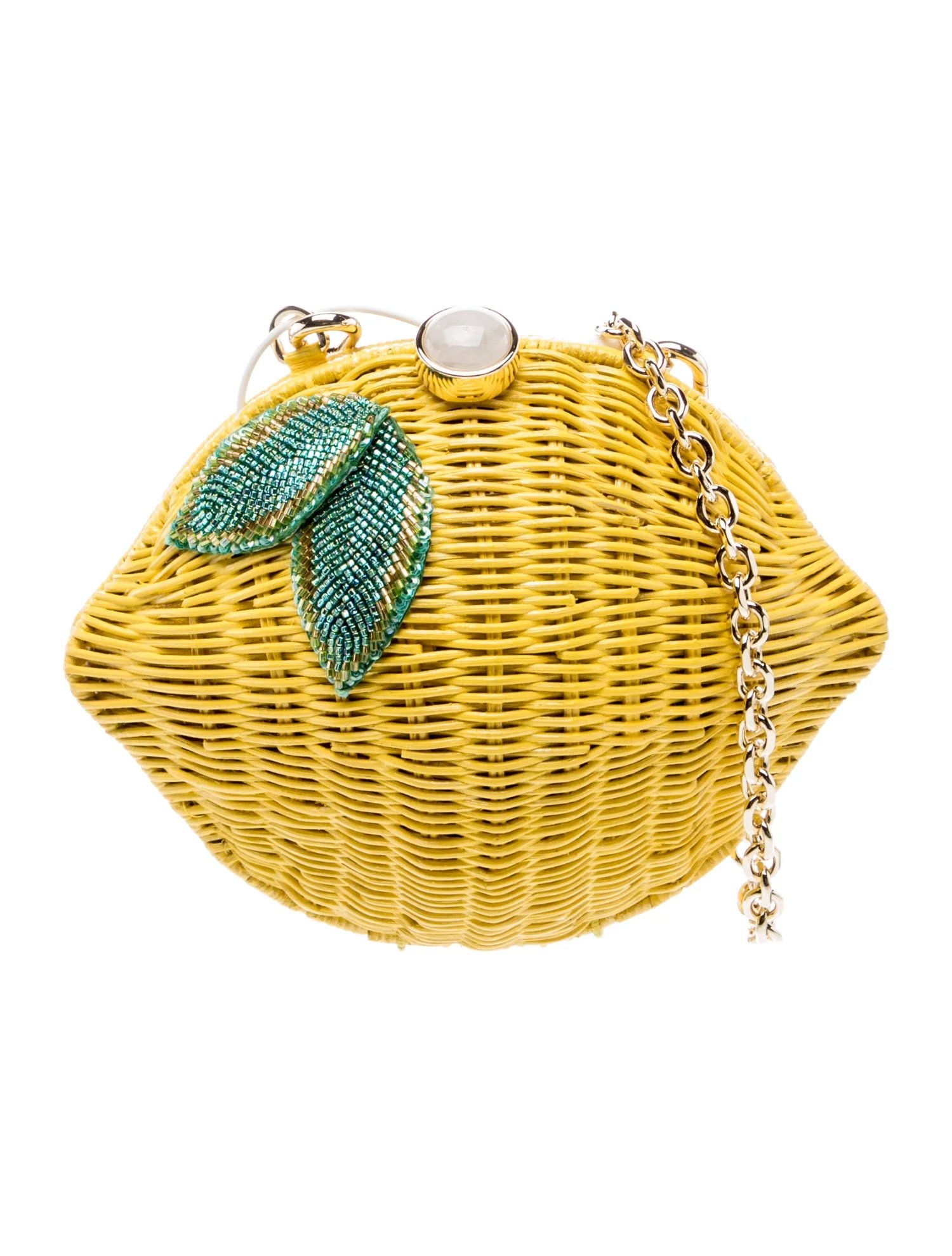 Judith Leiber Wicker Crossbody Bag w/ Tags