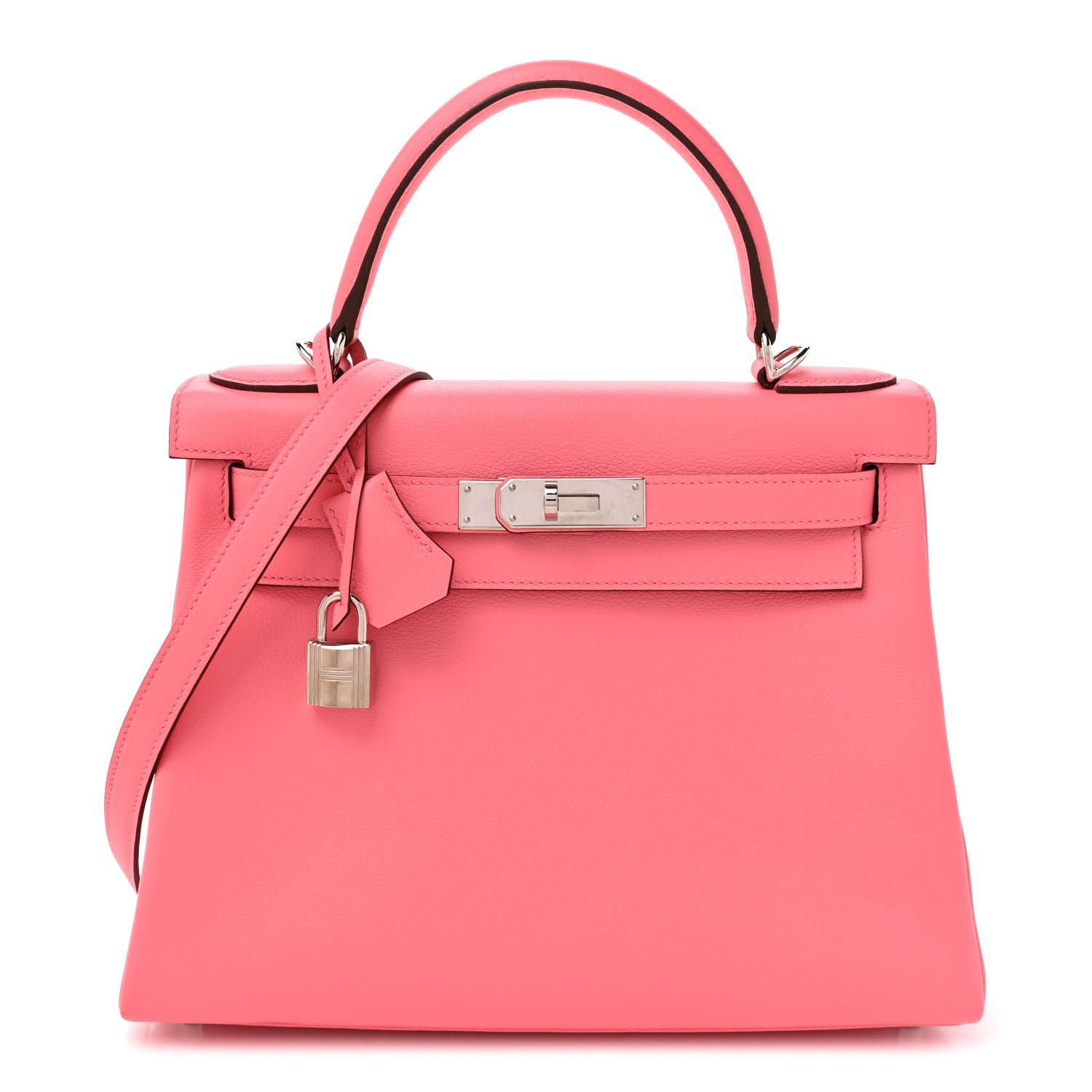 Hermes Evercolor Verso Kelly Retourne 28 Rose D'Ete Cobalt