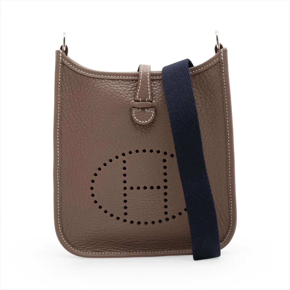 Hermès evelyn 16 TPM Amazon Taurillon Clemence Etoupe Silver Metal Fittings