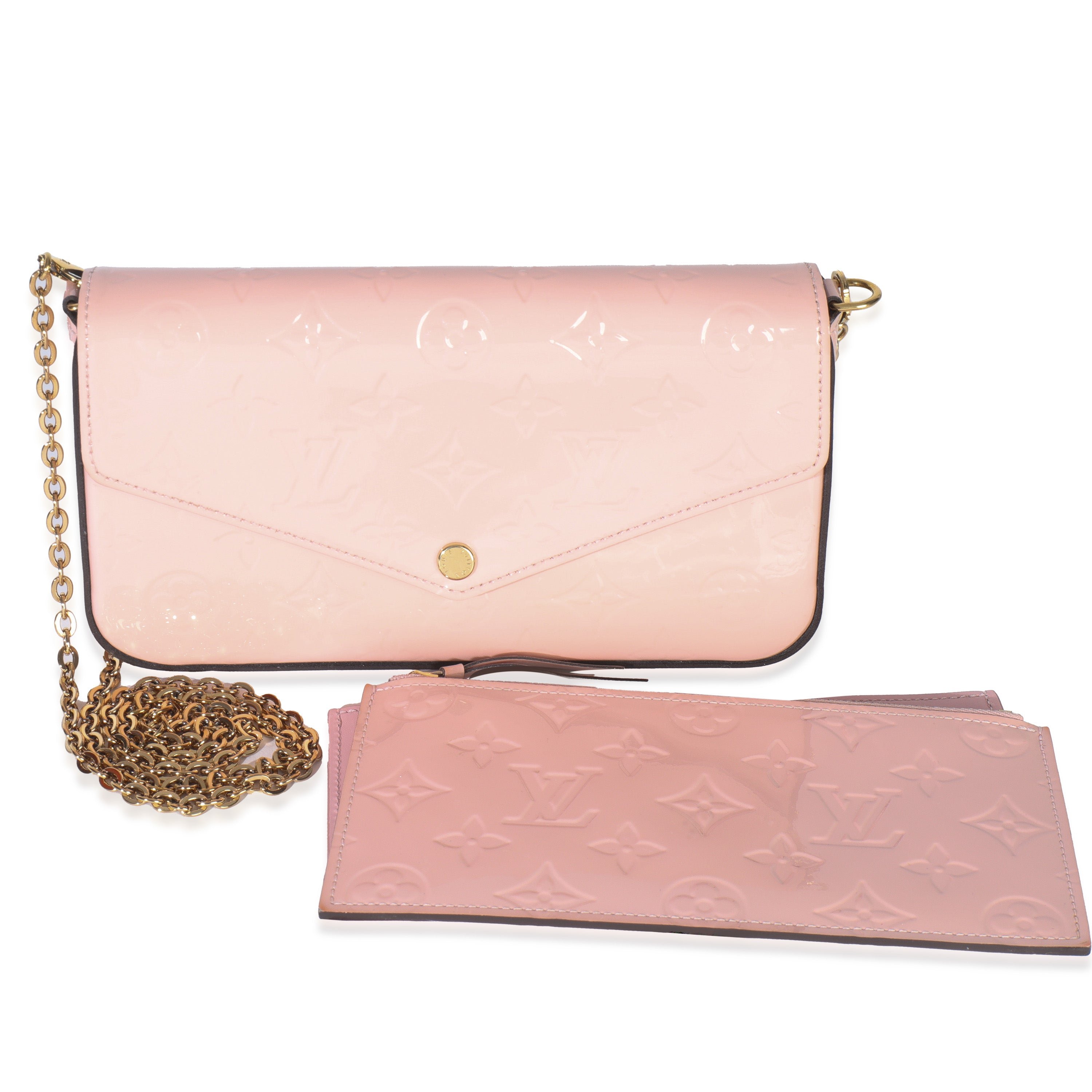 Louis Vuitton Rose Ballerine Monogram Vernis Felicie Pochette