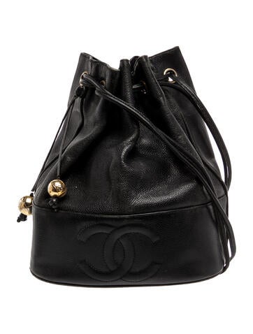 Caviar CC Drawstring Bucket Bag
