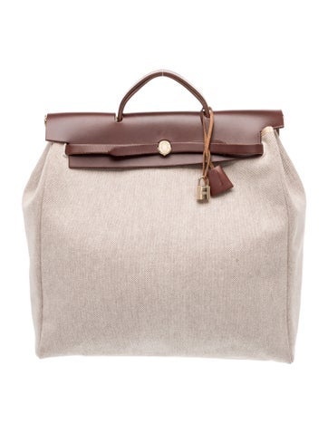 Hermes Toile & Vache Hunter Herbag 39