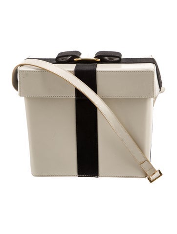 Ferragamo Leather Minaudière Vintage