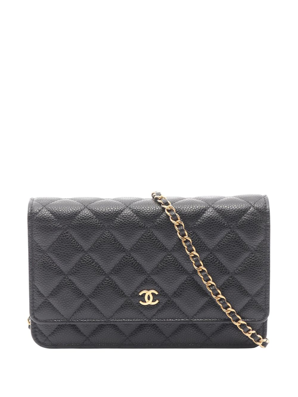 2021-2026 CC Quilted Caviar Wallet on Chain crossbody bag