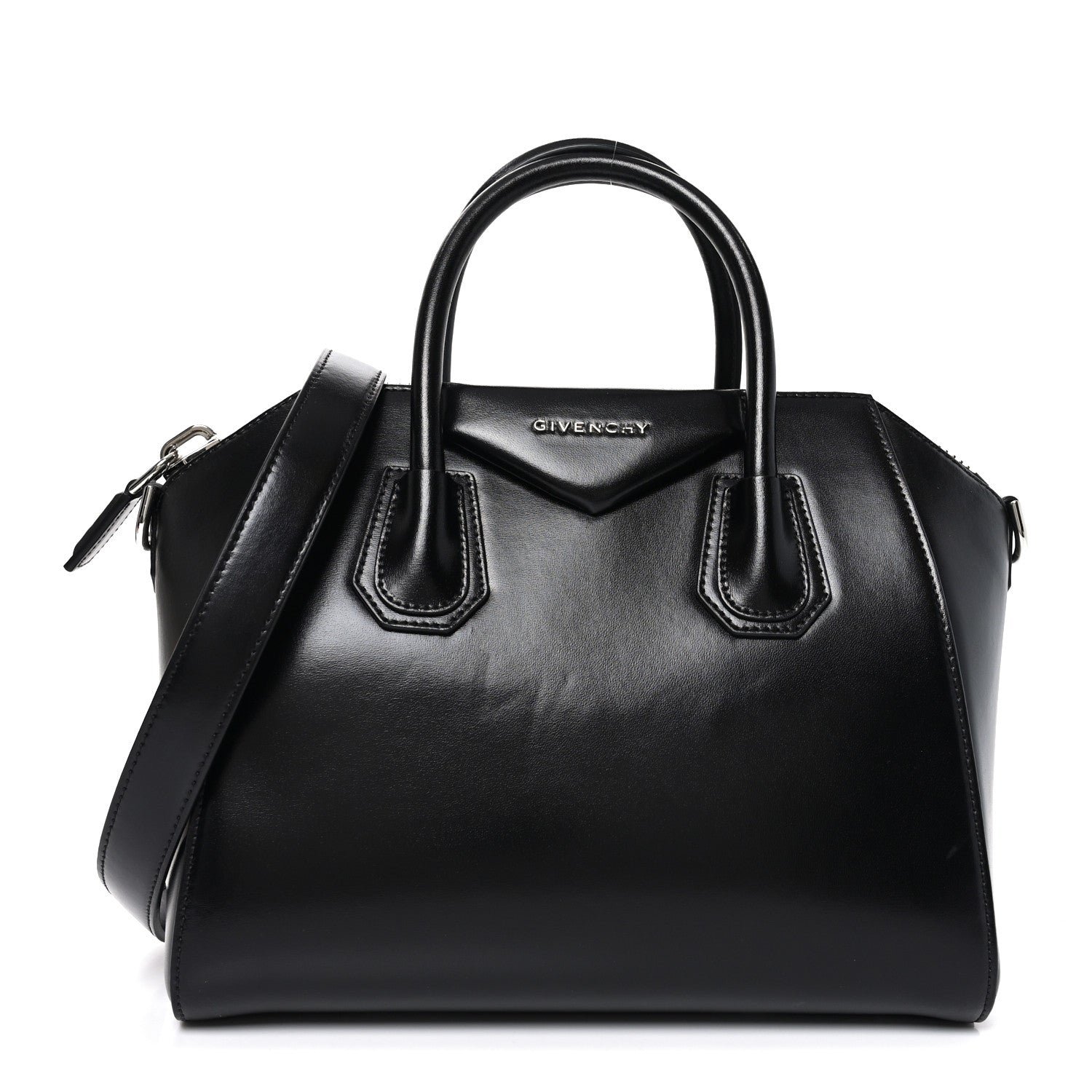 Givenchy Shiny Lord Calfskin Small Antigona Black
