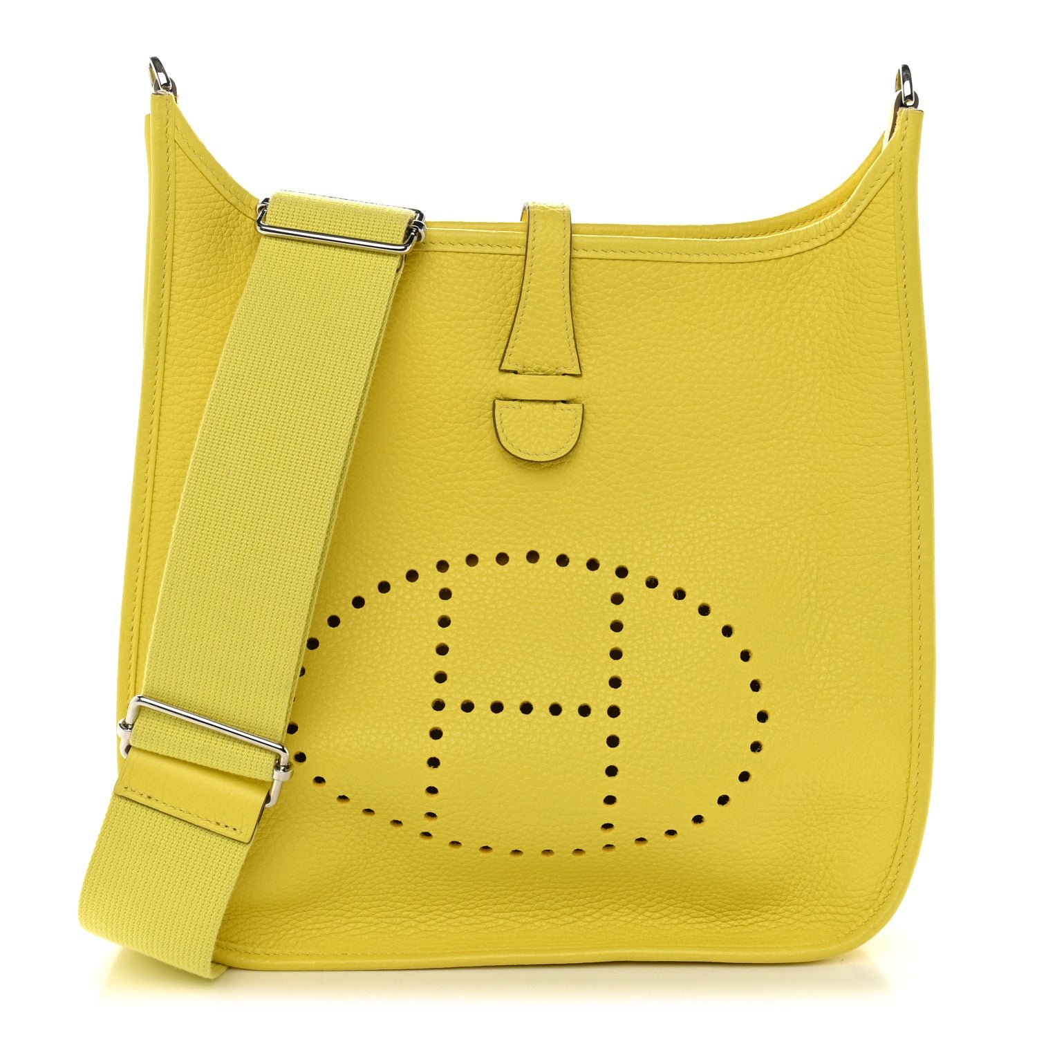 Hermes Taurillon Clemence Evelyne III PM Lime