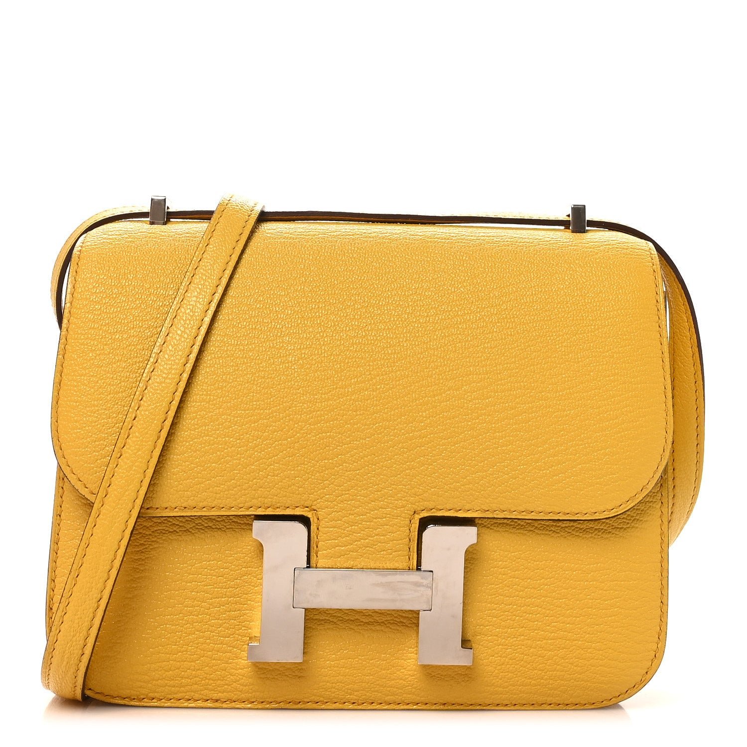Hermes Chevre Mysore Constance 18 Jaune De Naples