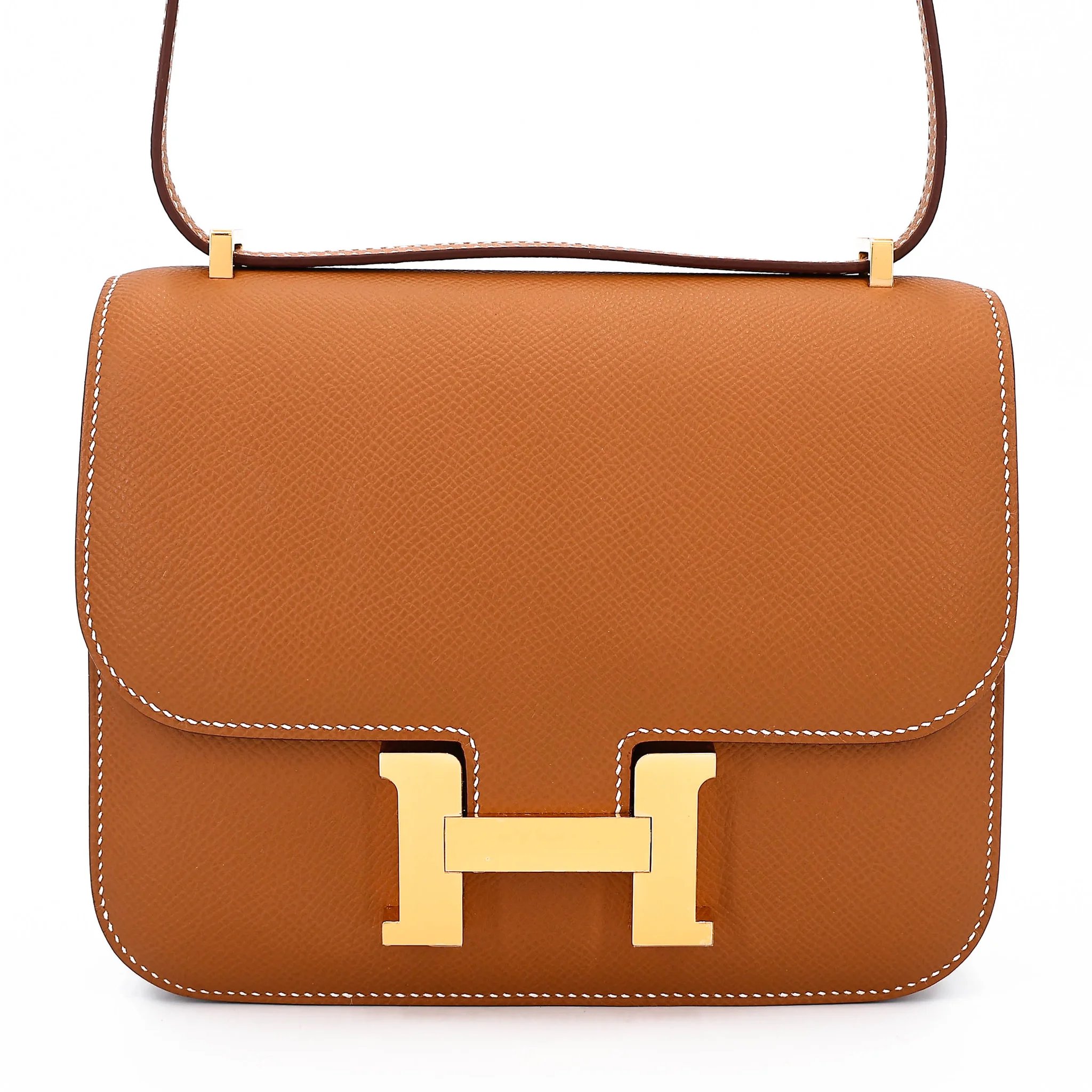Brand New ( Rank N ) HERMÈS Constance Mini Gold (37) Epsom Gold hardware G (2026)