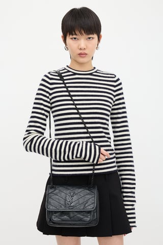 2019 Crinkled Leather Niki Baby Bag