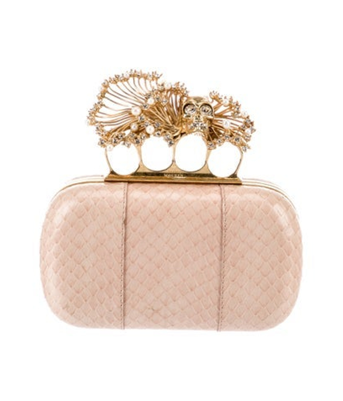 Alexander McQueen Mcqueen Leather Minaudiere