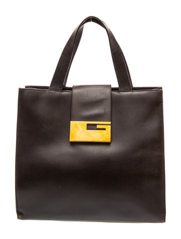 Leather Top Handle Bag Vintage
