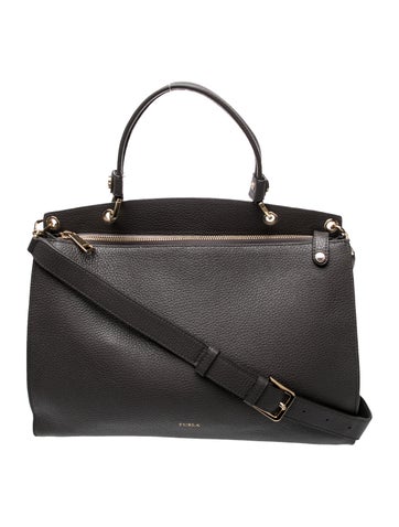 Leather Top Handle Bag