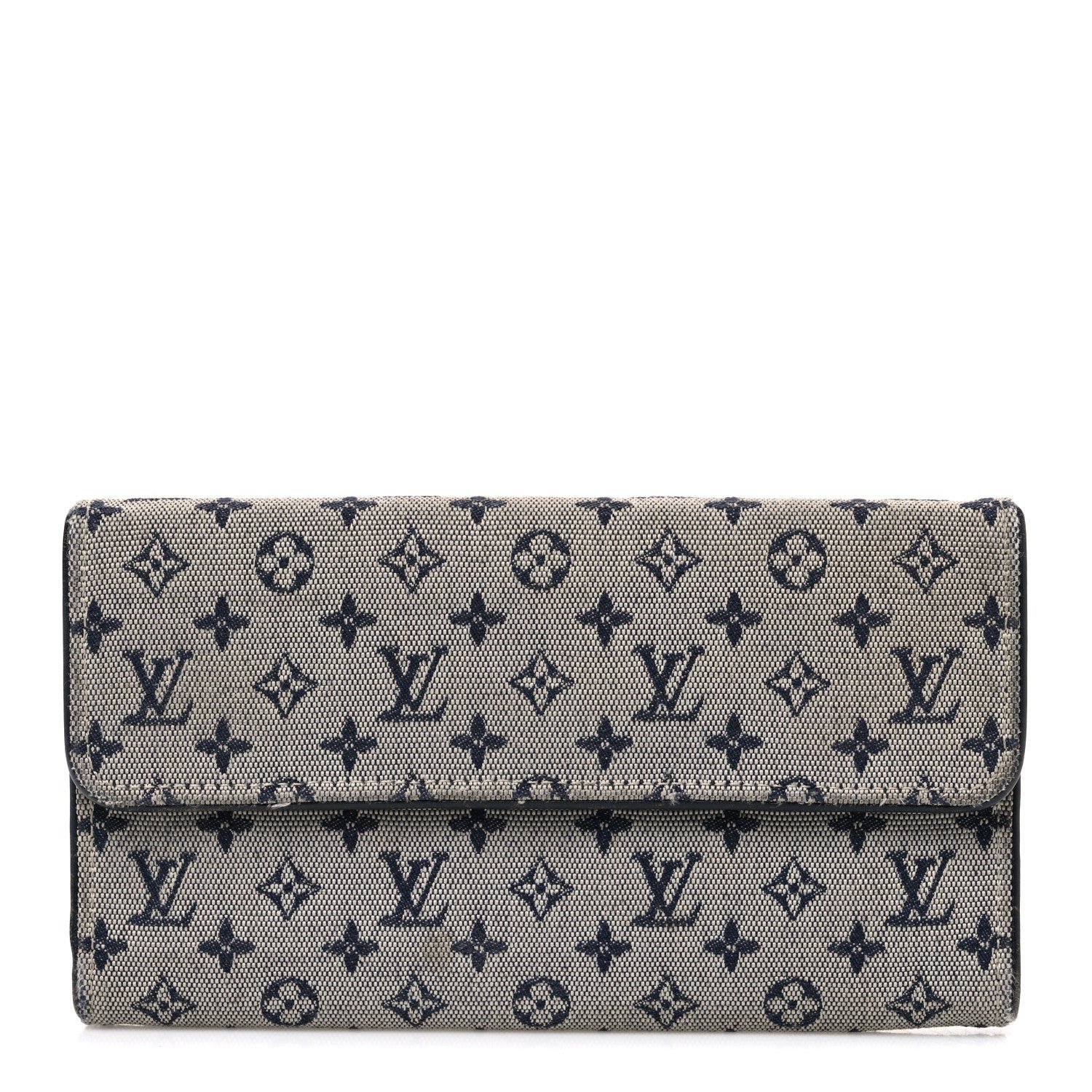 Louis Vuitton Mini Lin Sarah Wallet Navy