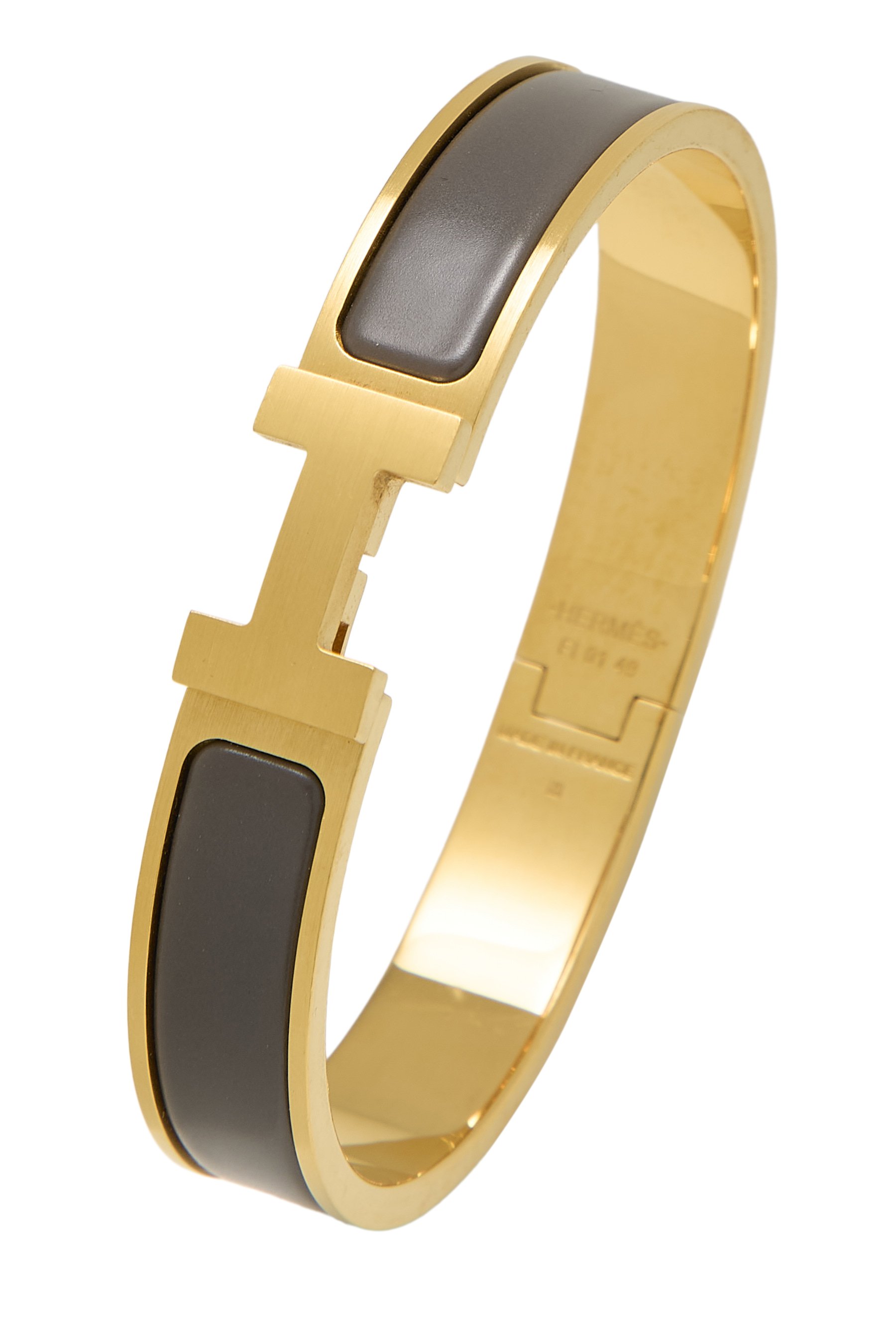Hermes Grey Clic Clac H Narrow PM