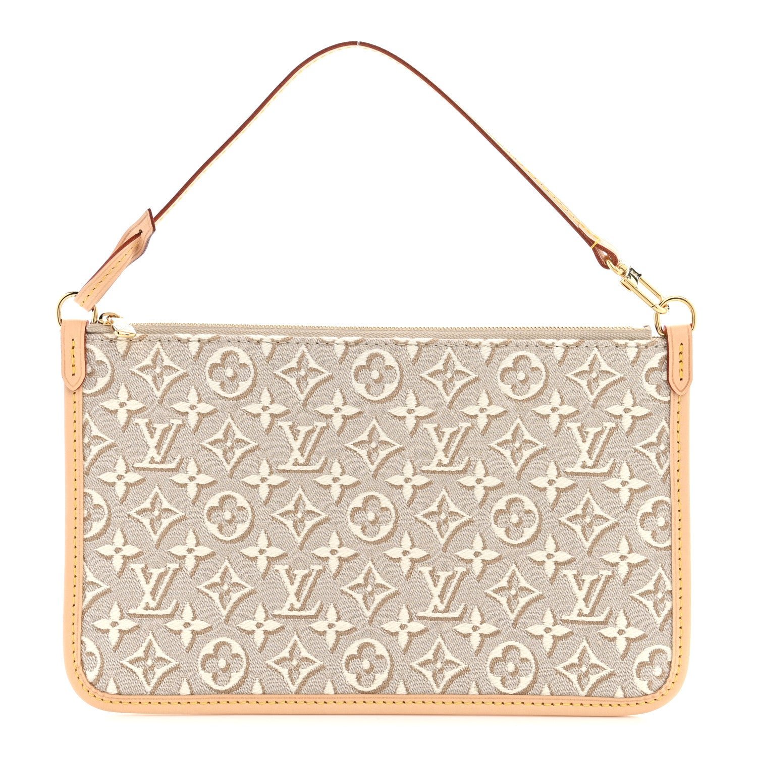 Louis Vuitton Jacquard Monogram Embleme Neverfull MM Pochette Peuplier