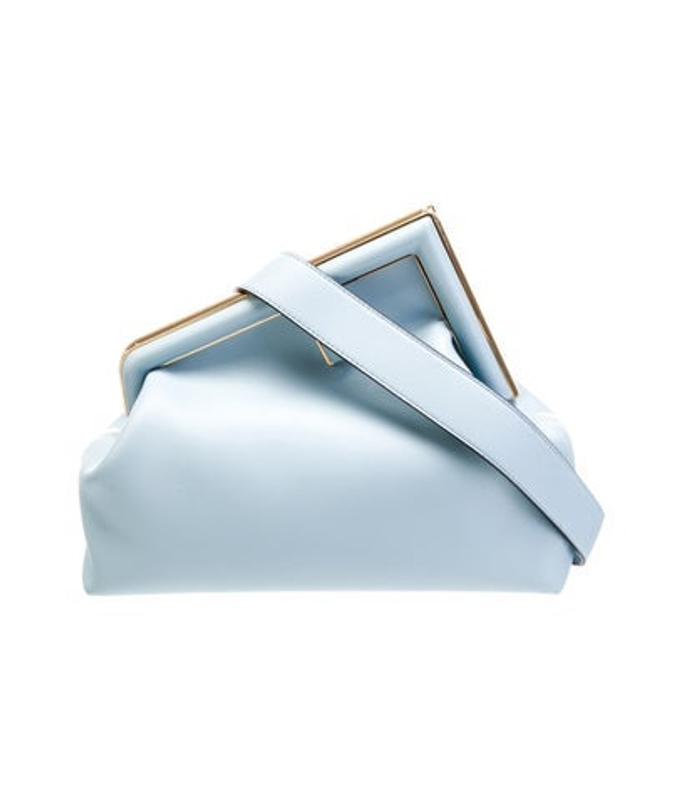 Fendi Leather First Clutch Medium