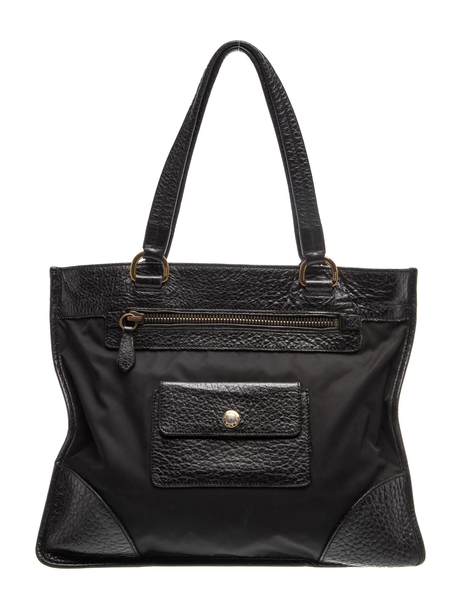 Tessuto Nylon Top Handle Bag