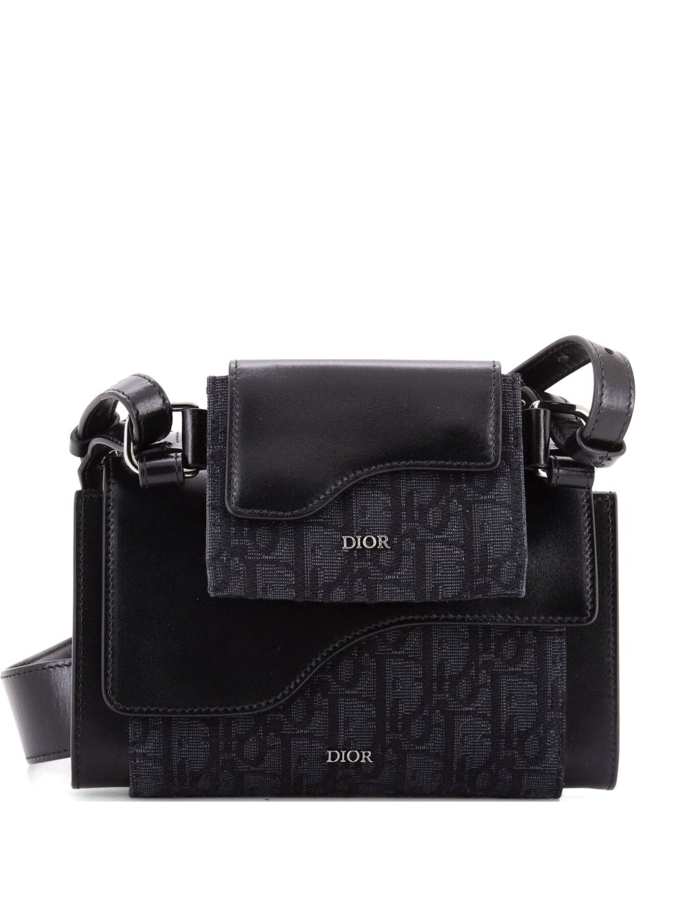 Dior Elite Shoulder Pouch Oblique Canvas and Calfskin crossbody bag