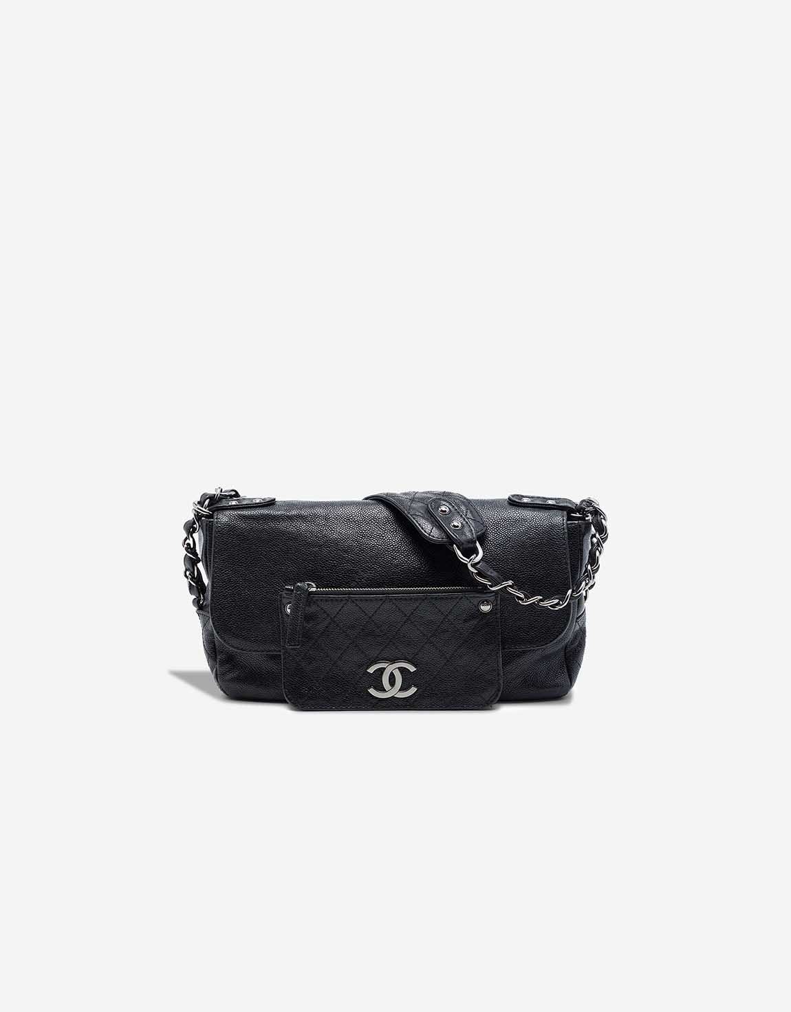 
		Flap Bag Medium Caviar Black    
