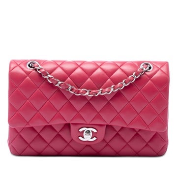 Medium Classic Lambskin Double Flap