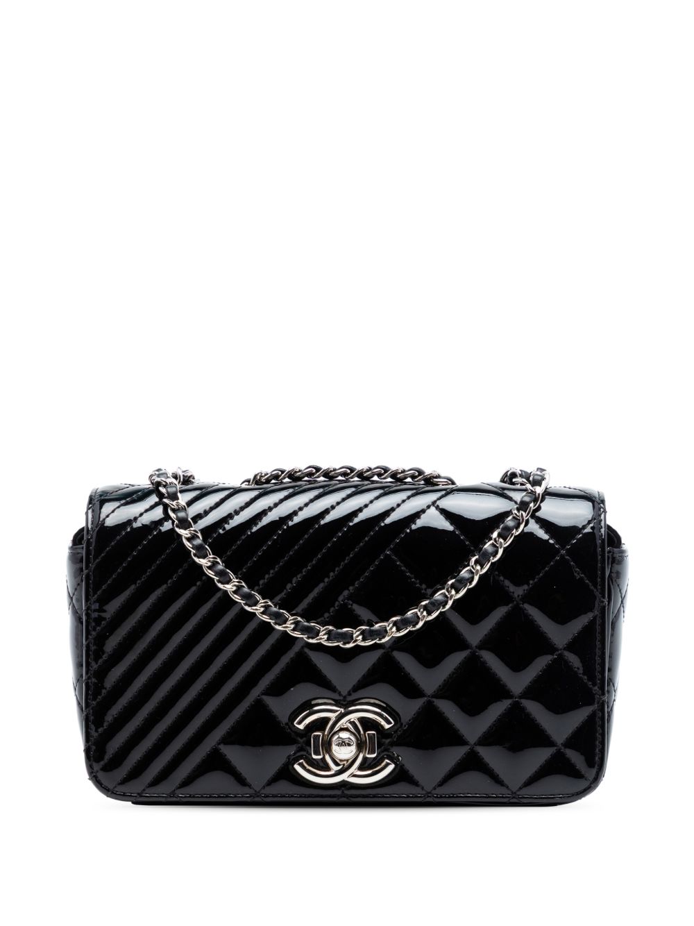 2016-2017 Small Quilted Patent Coco Boy Flap shoulder bag