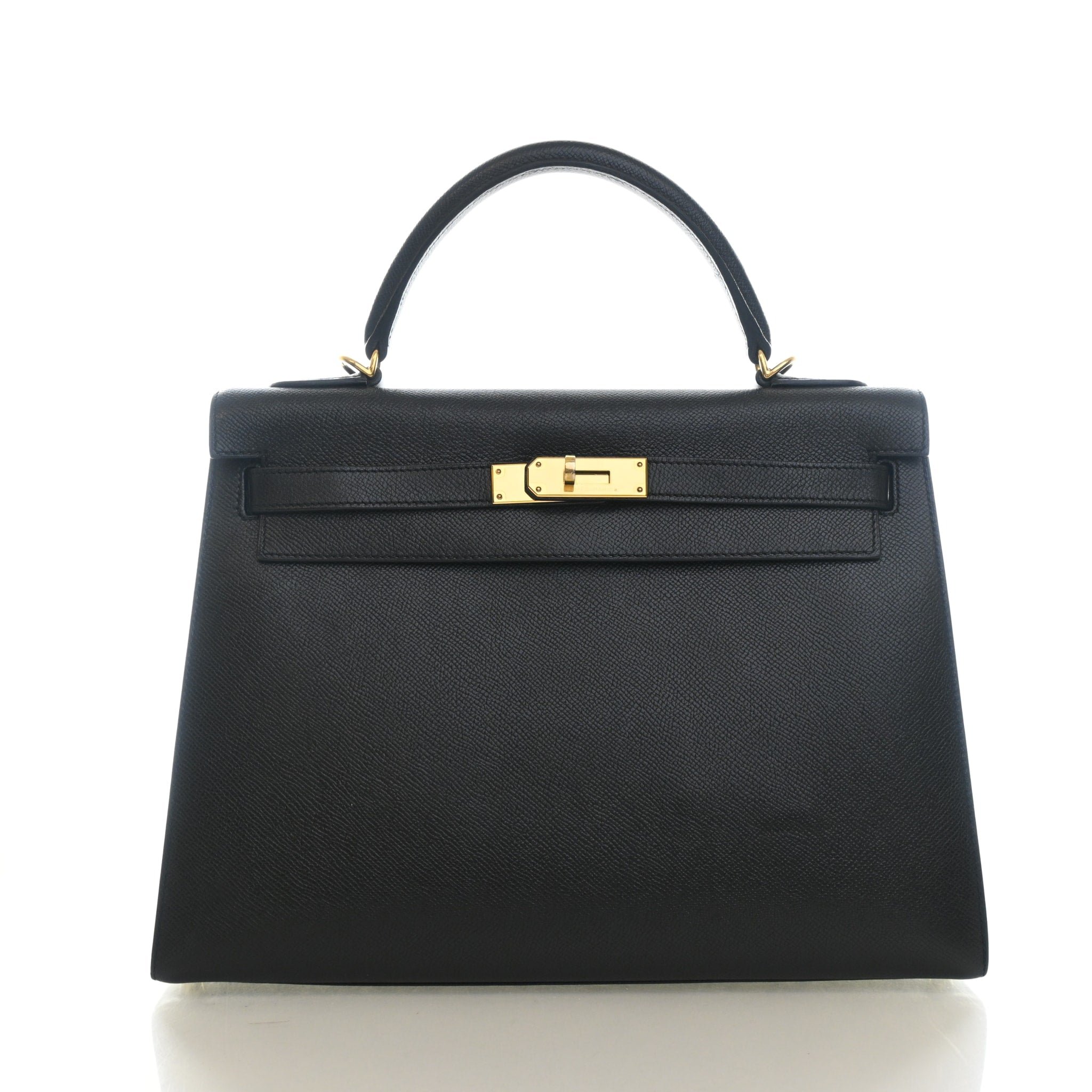 Hermes Noir Epsom Sellier Kelly 32