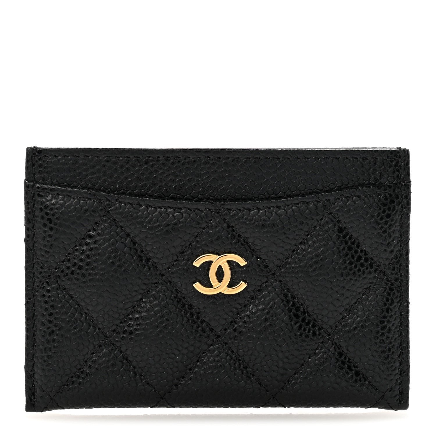 Chanel Caviar Quilted Card Holder Black