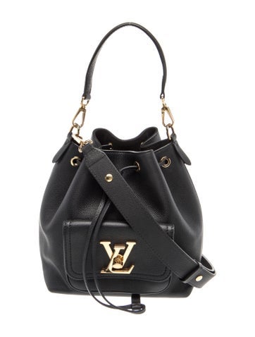Taurillon Leather Lockme Bucket Bag