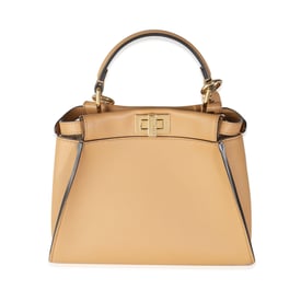 Fendi Miele Scuro Nappa Petite Peekaboo I SEE U Satchel
