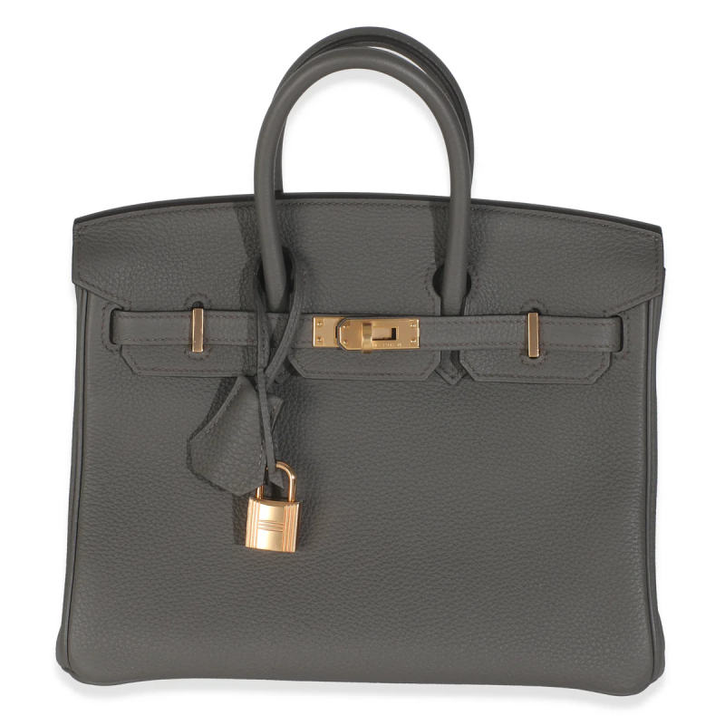 Hermes Etain Togo Birkin 25 Rose Gold Hardware, 2021