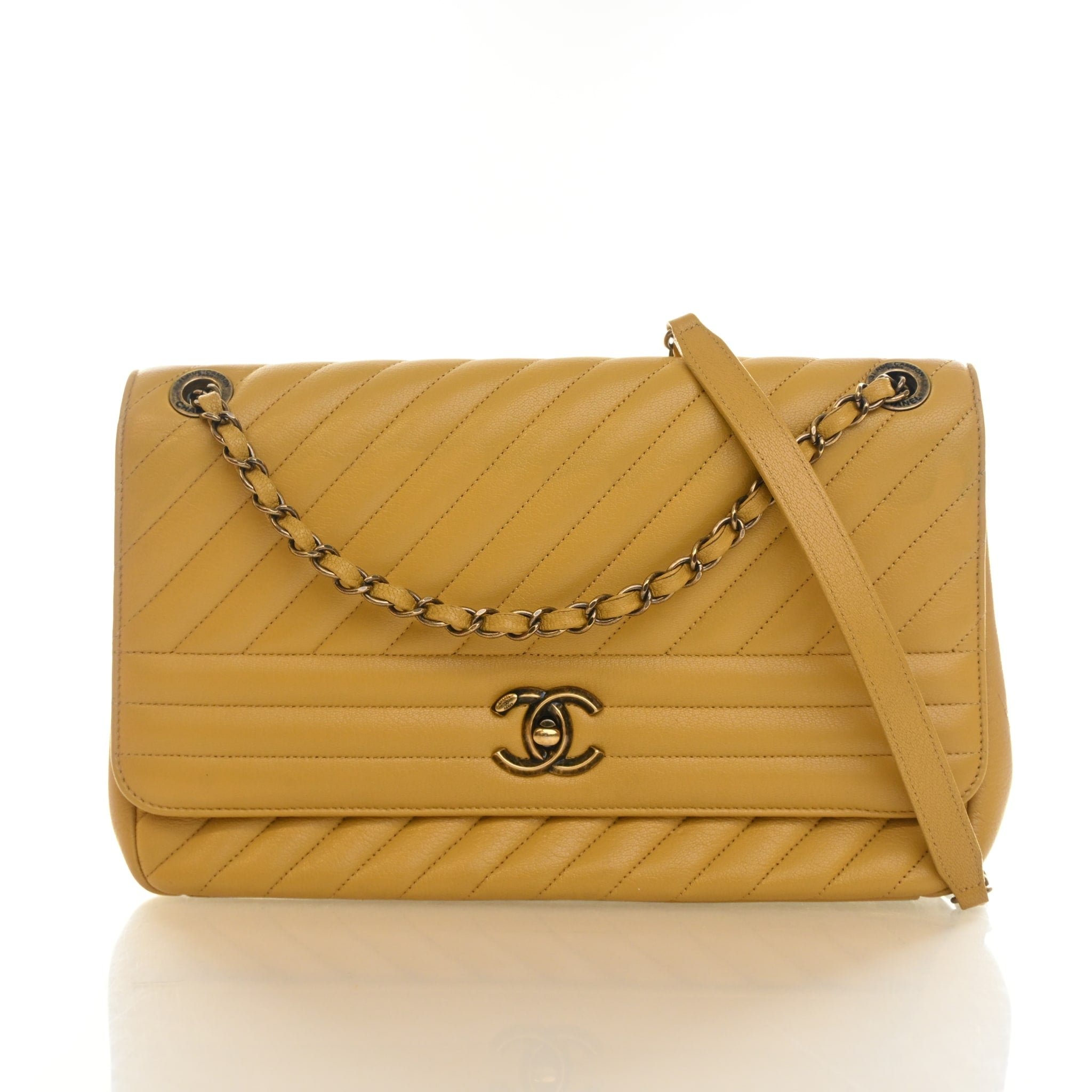 Chanel Large Goatskin CC Flap Bag