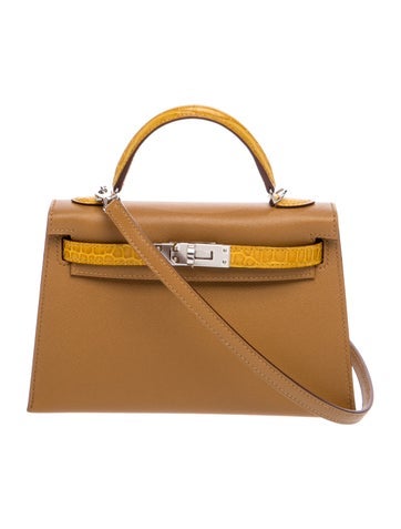 2025 Madame & Shiny Alligator Mini Kelly II Sellier Touch 20