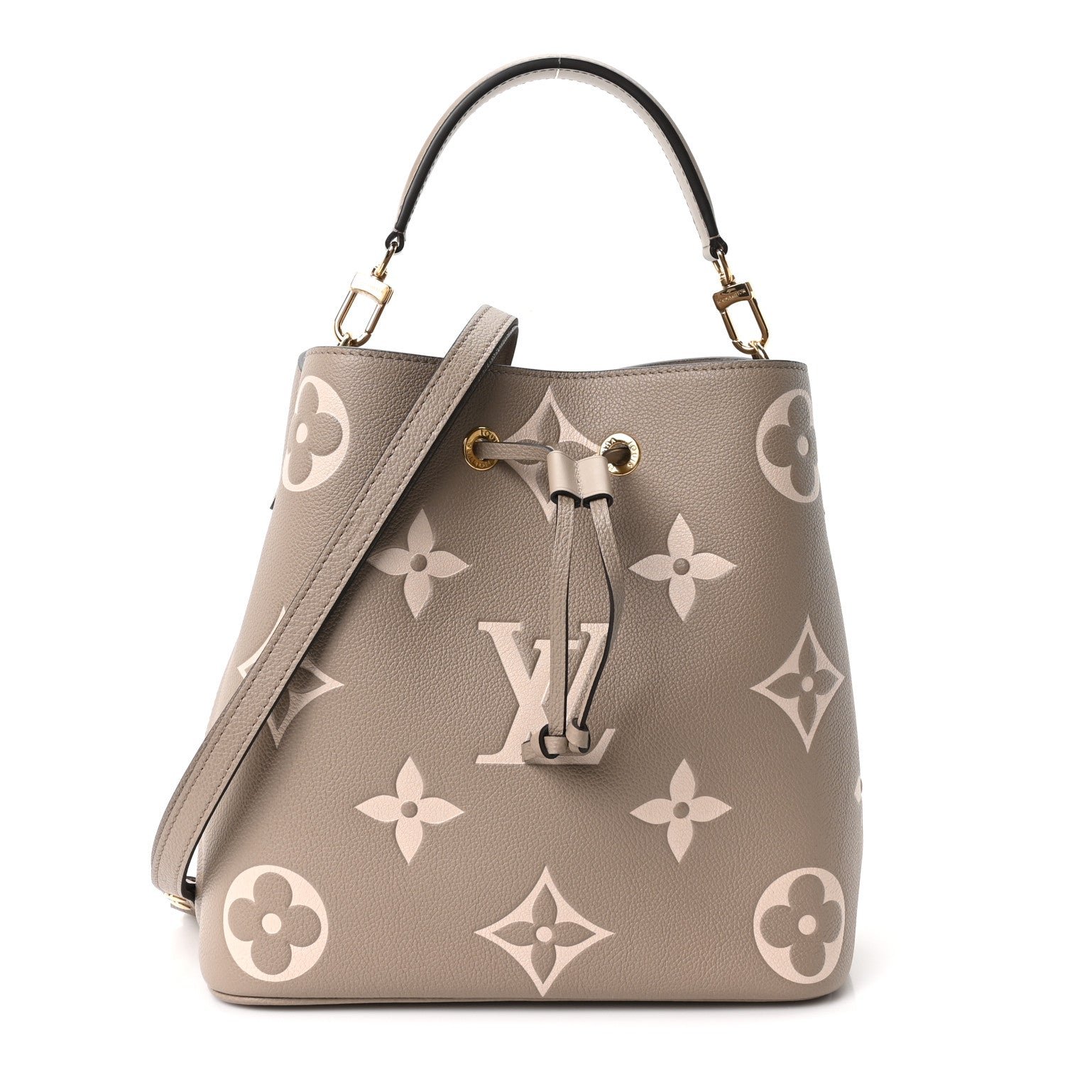 Louis Vuitton Louis Vuitton Empreinte Monogram Giant Neonoe MM Tourterelle Creme
