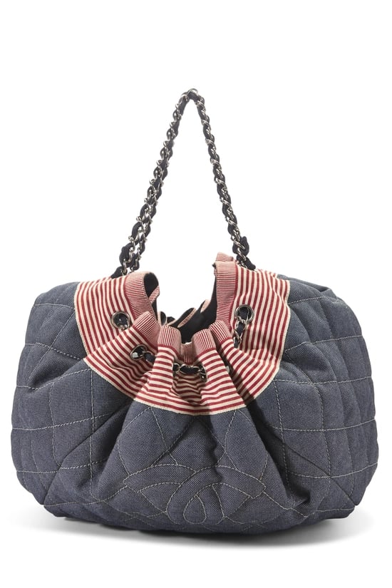 Navy Denim Coco Cabas Spirit Large