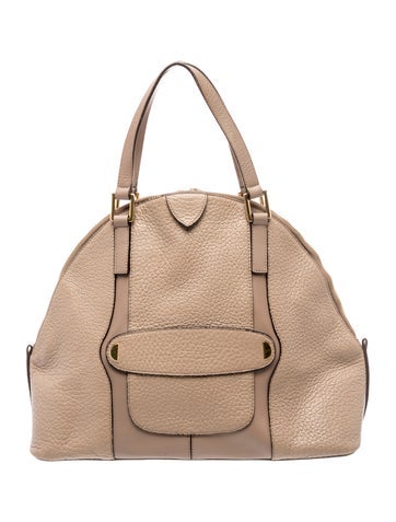 Leather Top Handle Bag