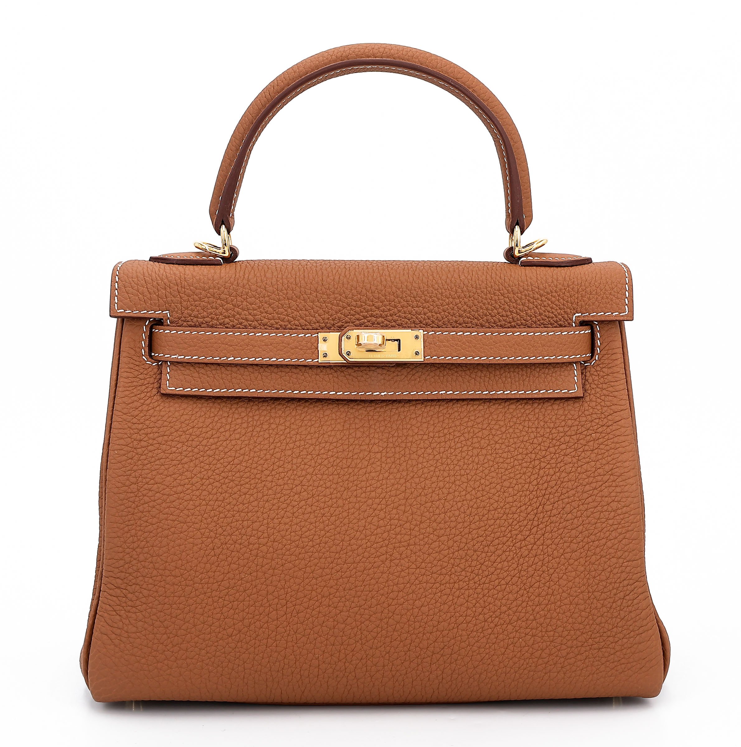 Hermes Brand New ( Rank N ) HERMÈS Kelly 25 Gold (37) Togo Gold hardware W (2024)