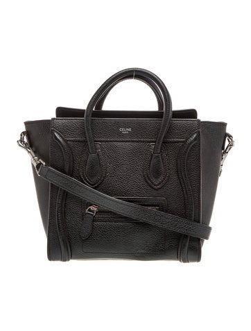 Celine Leather Luggage Nano