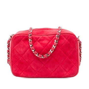 Chanel Quilted Suede Camera Bag