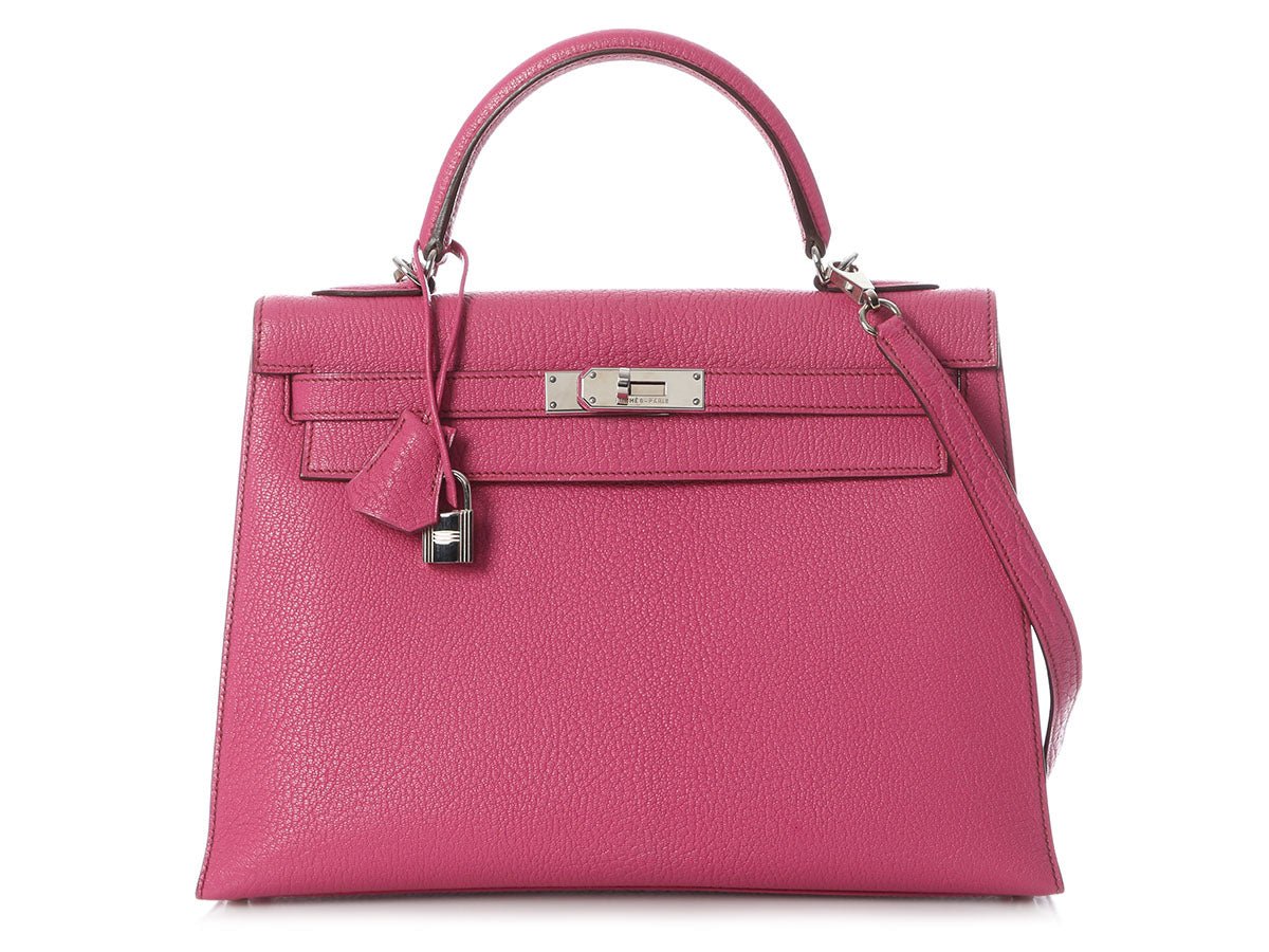 Hermès Fuchsia Chèvre Kelly 32