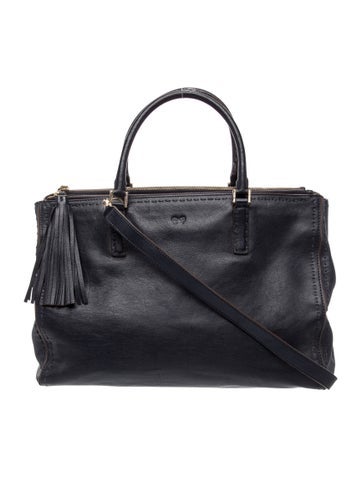 Anya Hindmarch Leather Top Handle Bag