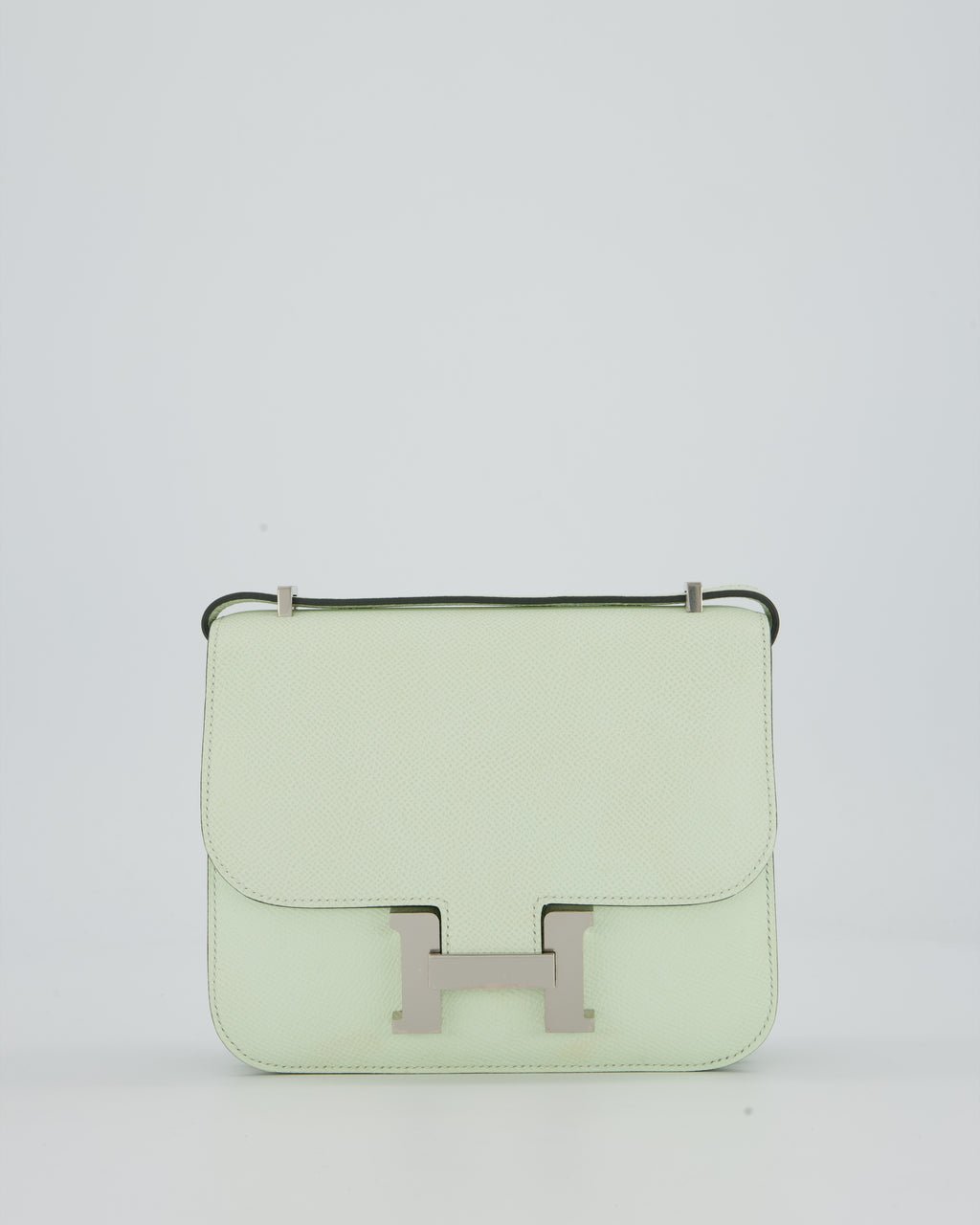 Hermès Mini Constance III Miroir 18 Bag in Vert Fizz Epsom Leather with Palladium Hardware