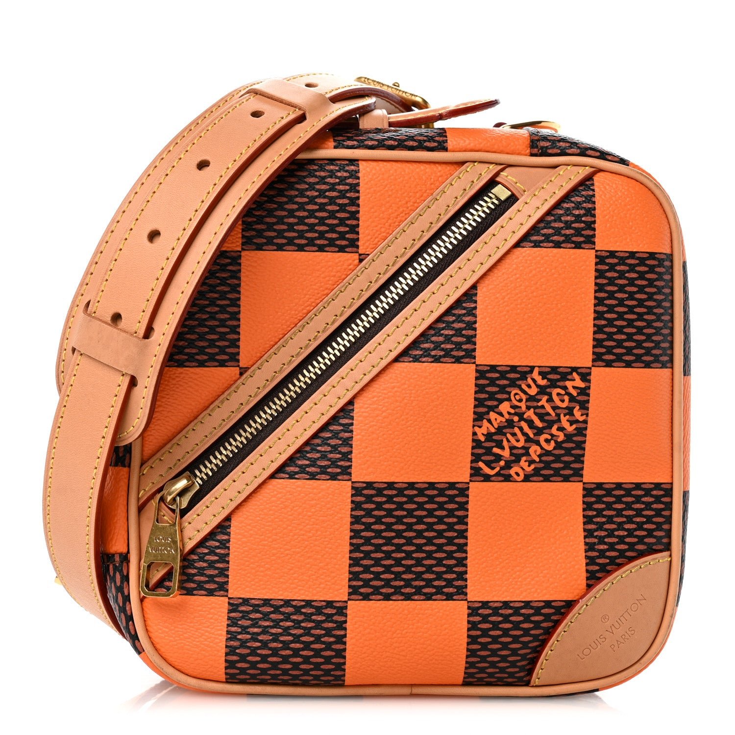 Louis Vuitton Damier Pop Chess Messenger Orange