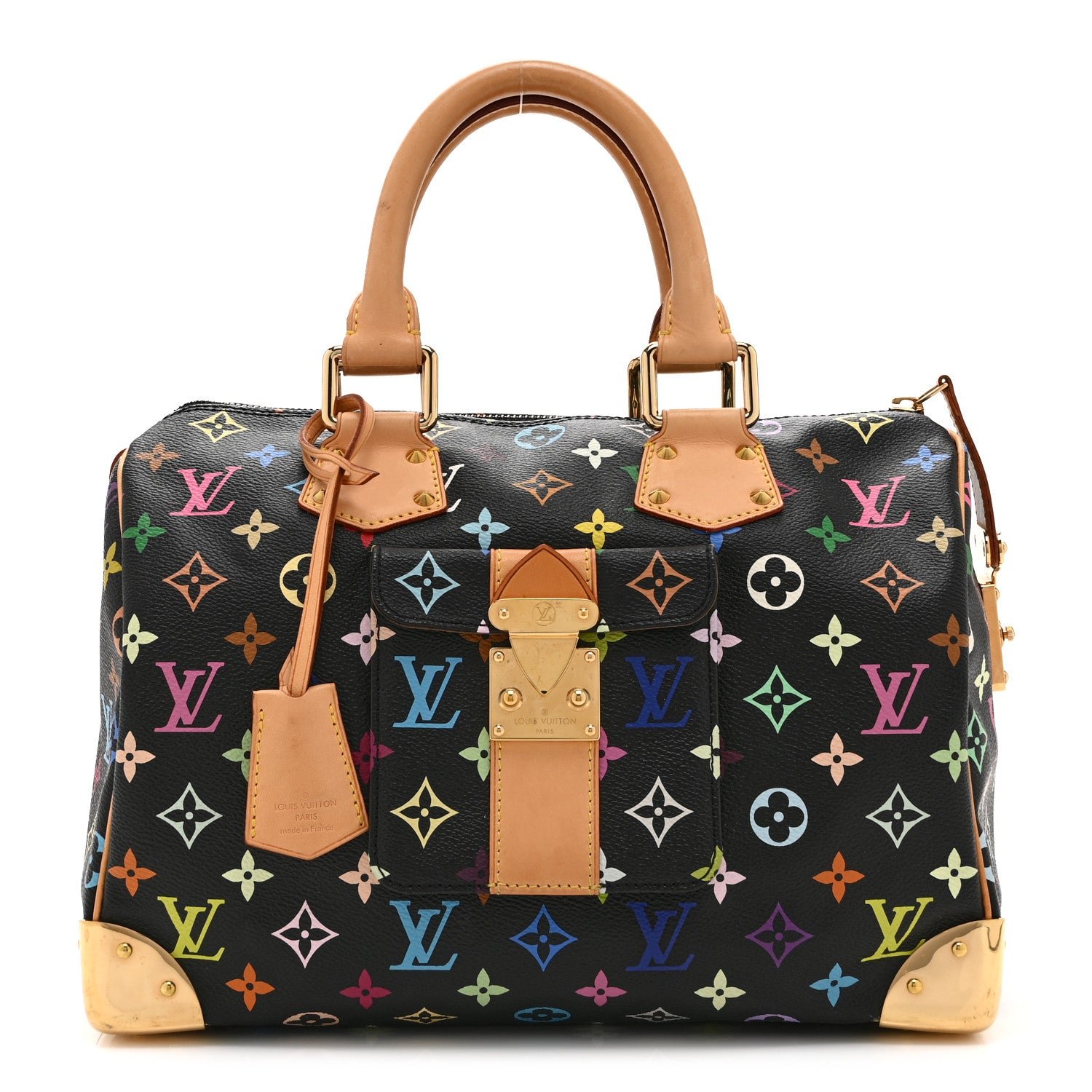 Louis Vuitton Monogram Multicolor Speedy 30 Black