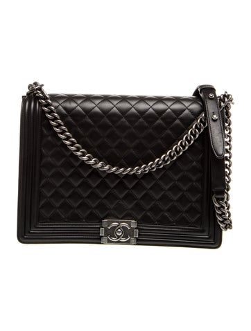 Quilted Lambskin Large Boy Bag